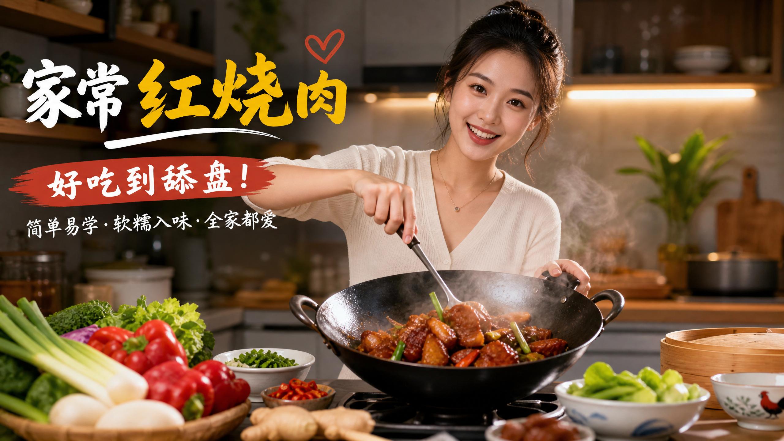 青柠视频 青柠视频美食 | 家常红烧肉视频教程软糯入味超下饭